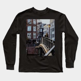 AMSTERDAM CITY Blue Teal | Unique Beautiful Travelling Home Decor | Phone Cases Stickers Wall Prints | Scottish Travel Photographer  | ZOE DARGUE PHOTOGRAPHY | Glasgow Travel Photographer Long Sleeve T-Shirt